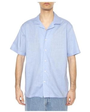 Minimum Kurzärmeliges Hemd - Blau