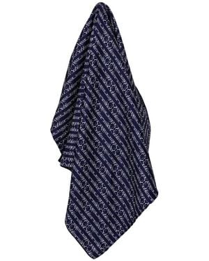 Tory Burch T Monogram Schal - Blau