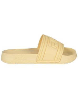 Fila Schoenen ,Geel ,Instap Sandalen Comfortabele Ronde Neus - Naturel