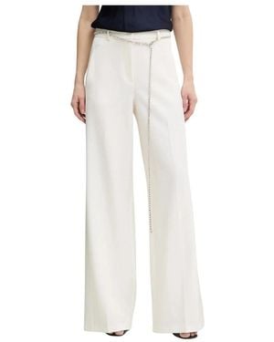 Pinko Wide Trousers - Blanco