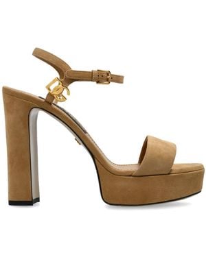 Dolce & Gabbana High Heel Sandals - Metálico