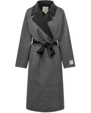Calvin Klein Belted Coats - Negro