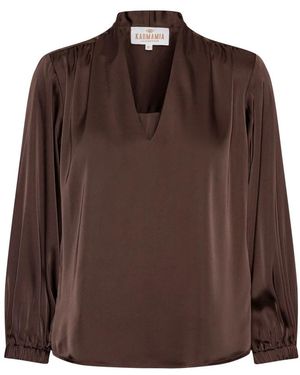 Karmamia Overhemden ,Bruin ,Blouses & Shirts
