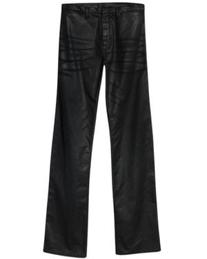 Gucci Beschichtete Baumwoll-Twill-Denimhose Mit Web - Schwarz