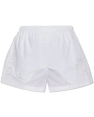 Versace Katoenen Shorts - Wit