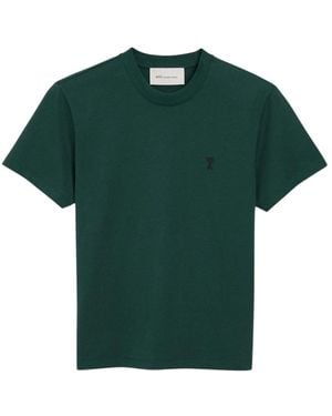 Ami Paris Tops ,Groen ,Katoen Quota T-Shirt