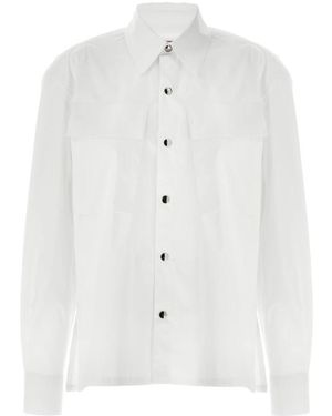Thelatest Bruna Katoen Poplin Shirt - Wit