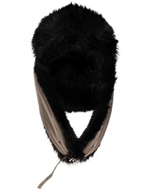 By Malene Birger Accessoires ,Bruin ,Leer Rolla Hoed - Zwart