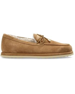 Tod's Schoenen ,Bruin ,Leer Suede Loafers