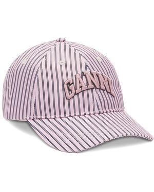Ganni Logo Embroidered Recycled Nylon Baseball Cap