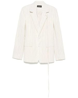 Ann Demeulemeester Blazers - White