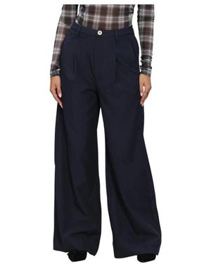 co'couture Broeken ,Blauw ,Polyester Luna Cc Pleat Pant