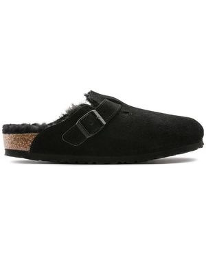Birkenstock Schoenen ,Zwart ,Wol Boston