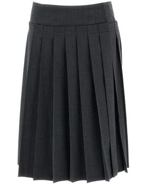 Ami Paris Midi Skirts - Negro