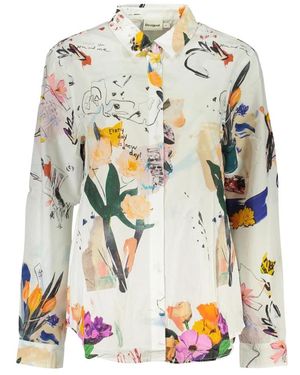 Desigual White Cotton Shirt - Multicolour