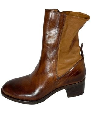LEMARGO Ranch stil lederstiefel - Braun