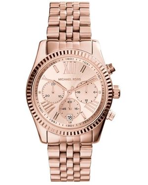 Michael Kors Lexington Chronograaf Horloge - Roze