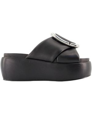 Marc Jacobs Schoenen ,Zwart ,Leer The Pop J Platform Sandal