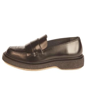Adieu Schoenen ,Zwart ,Leer Polido Moccasin - Bruin
