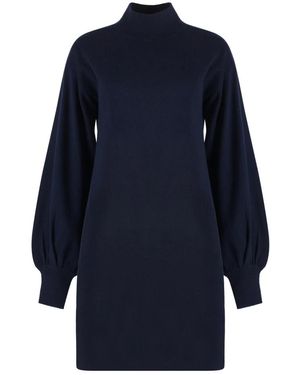 Malo Knitted Dresses - Blue
