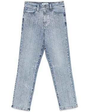DKNY Jeans ,Blauw ,Katoen Blauwe Slim Straight Jeans Casual Stijl