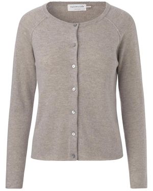 Rosemunde Aida Alpaka V-Ausschnitt Strickjacke - Grau