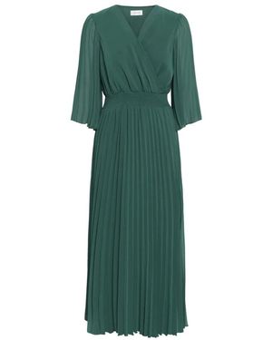Cream Midi Dresses - Green