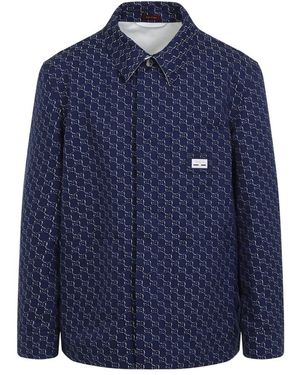 Gucci Cotton Overshirt - Blue