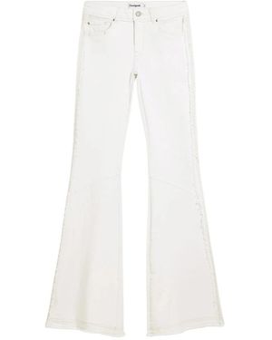 Desigual Flared Jeans - White