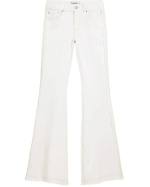 Desigual Flared Jeans - White