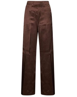 Herno Wide Trousers - Marrón