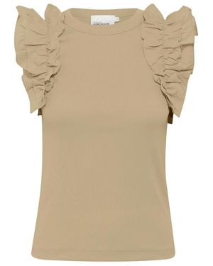 Karen By Simonsen Sleeveless Tops - Natural