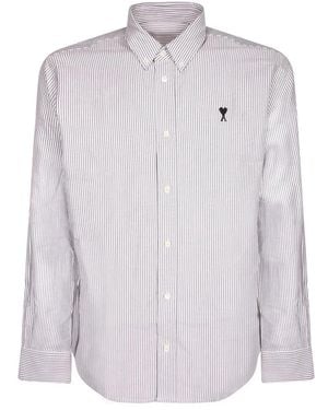 Ami Paris De Coeur Button-Down Shirt - Paars