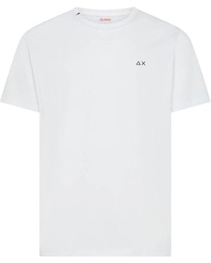 Sun 68 Tops ,Wit ,Katoen T-Shirt