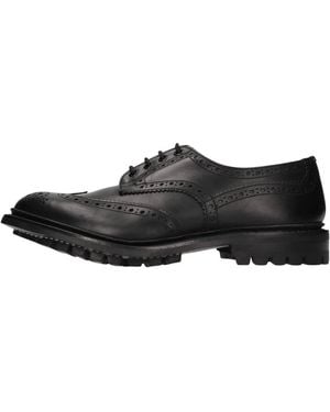 Tricker's Laced Schuhe - Schwarz