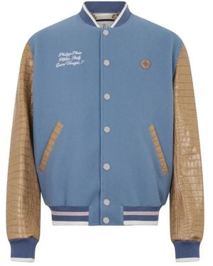 Philipp Plein Bomber Jackets - Azul