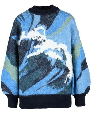 ALÉMAIS Round-Neck Knitwear - Azul