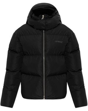 Off-White c/o Virgil Abloh Tech Taffeta Daunen Kurzjacke - Schwarz