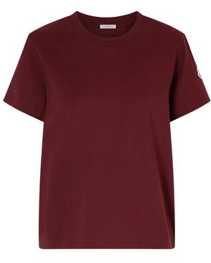 Moncler Tops ,Rood ,Katoen Timeless T-Shirt