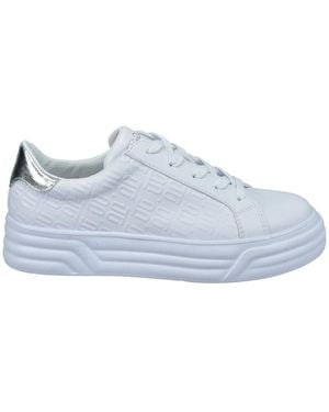 Bagatt Weiße Sneakers Für Frauen - Blau