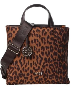 V73 Tote Bags - Marrone