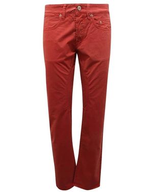 Siviglia Straight Trousers - Red