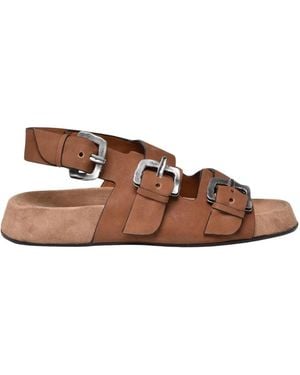 Ernesto Dolani Flat Sandals - Brown