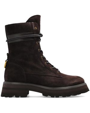 Michael Kors Schoenen ,Bruin ,Leer Caleb Enkellaarsjes - Zwart
