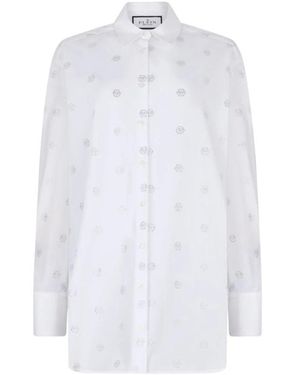 Philipp Plein Shirt Met Monogram - Wit