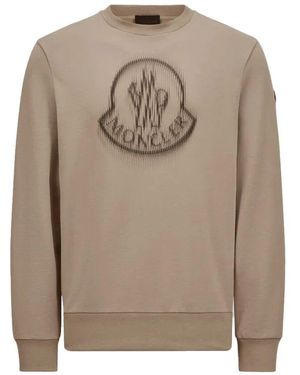 Moncler Verschwommener Logo-Sweatshirt - Natur