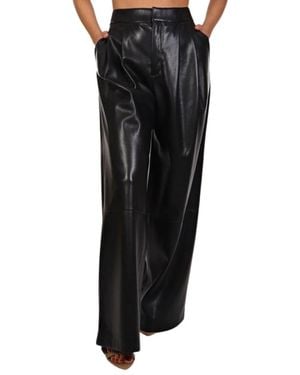 BOSS Broeken ,Zwart ,Leer Tadesa Broek
