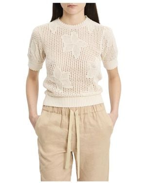 Marella Round-Neck Knitwear - Natural