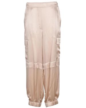 Semicouture Wide Trousers - Natural