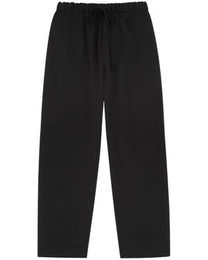 MM6 by Maison Margiela Straight Trousers - Black